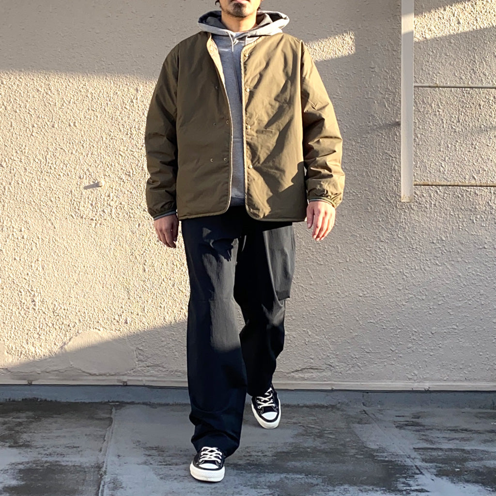 nanamica『Reversible Down Cardigan』(Khaki Beige)