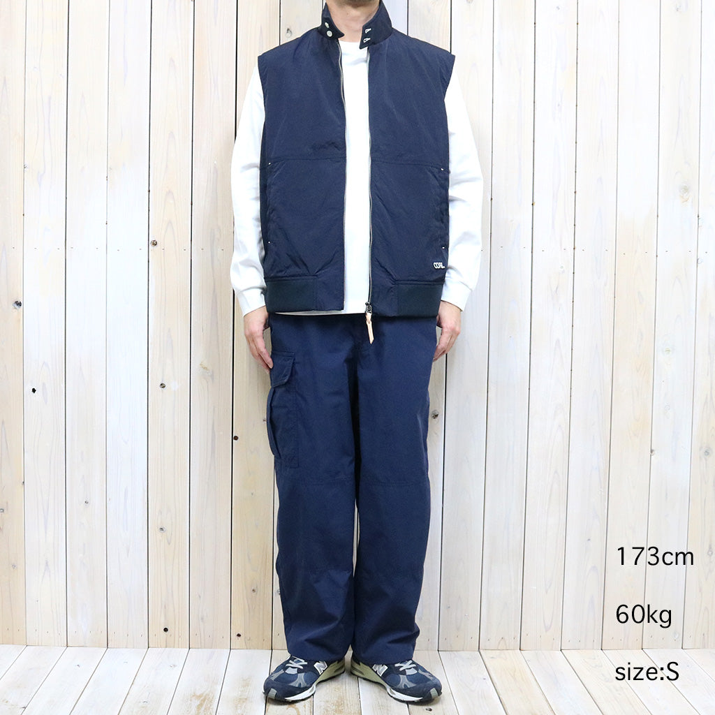 nanamica『Zip Up Wind Vest』(Dark Navy)
