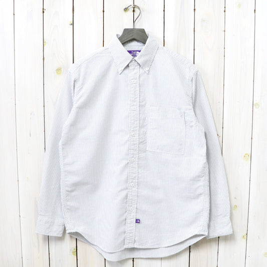 THE NORTH FACE PURPLE LABEL『Button Down Striped Field Shirt』(Asphalt Gray)