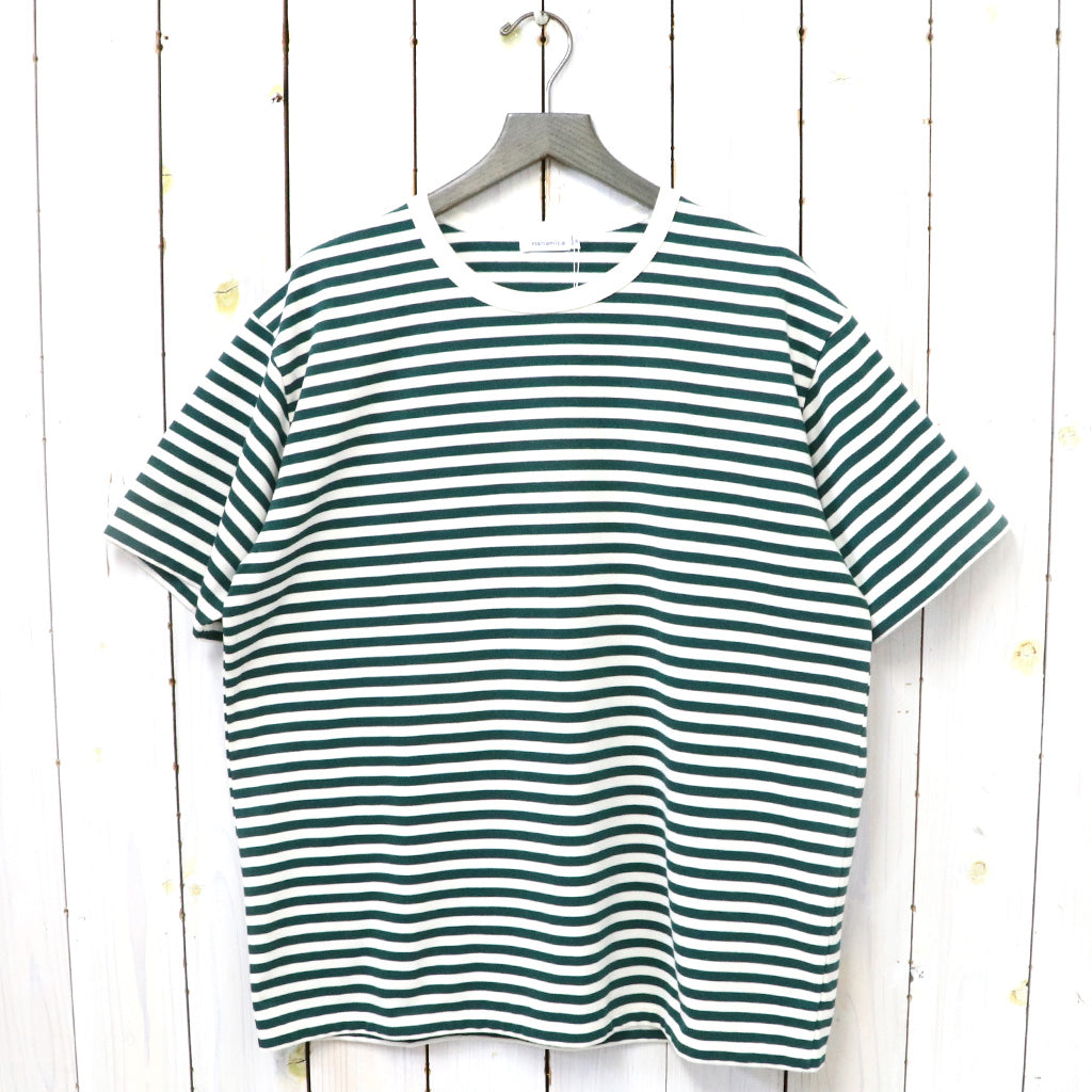 nanamica『COOLMAX Stripe Jersey Tee』(Green/Natural) – Reggieshop