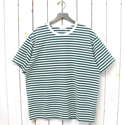 nanamica『COOLMAX Stripe Jersey Tee』(Green/Natural)
