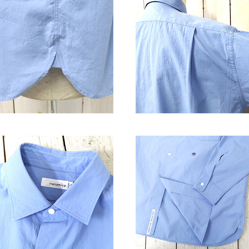 nanamica『Regular Collar Wind Shirt』(Sax)