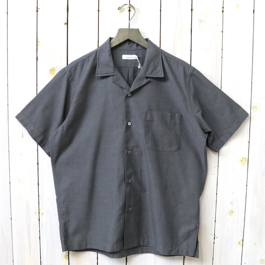 nanamica『Open Collar Panama S/S Shirt』(Gray)