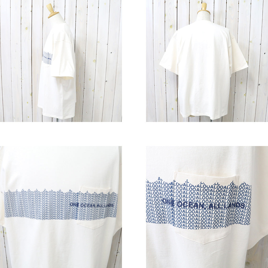 nanamica『OOAL Graphic Pocket Tee』(Ivory)