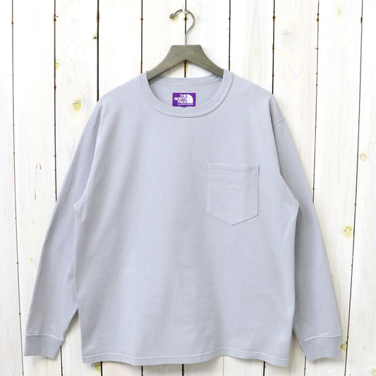 THE NORTH FACE PURPLE LABEL : 8oz Field Long Sleeve Pocket Tee (Light Gray)