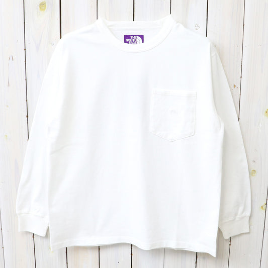 THE NORTH FACE PURPLE LABEL : 8oz Field Long Sleeve Pocket Tee (Off White)