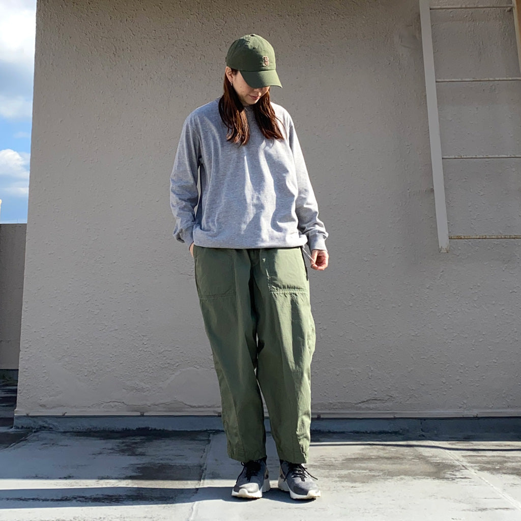 THE NORTH FACE PURPLE LABEL (ザ ノースフェイスパープルレーベル) : Field Long Sleeve Tee (Mix Gray)