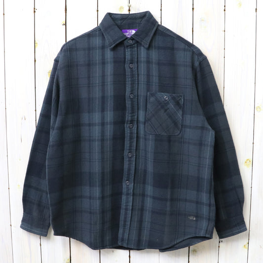 THE NORTH FACE PURPLE LABEL : Flannel Plaid Field Shirt (Asphalt Gray)
