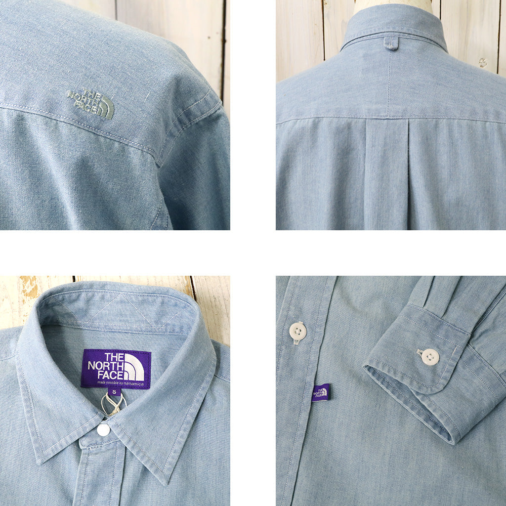 THE NORTH FACE PURPLE LABEL : Regular Collar Chambray Field Shirt