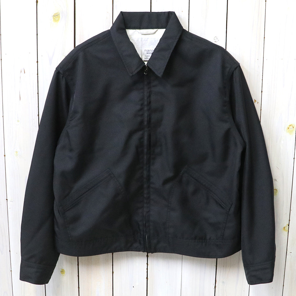 nanamica : Polyester Twill Deck Jacket (Black) – Reggieshop nanamica : Polyester Twill Deck Jacket (Black) – Reggieshop