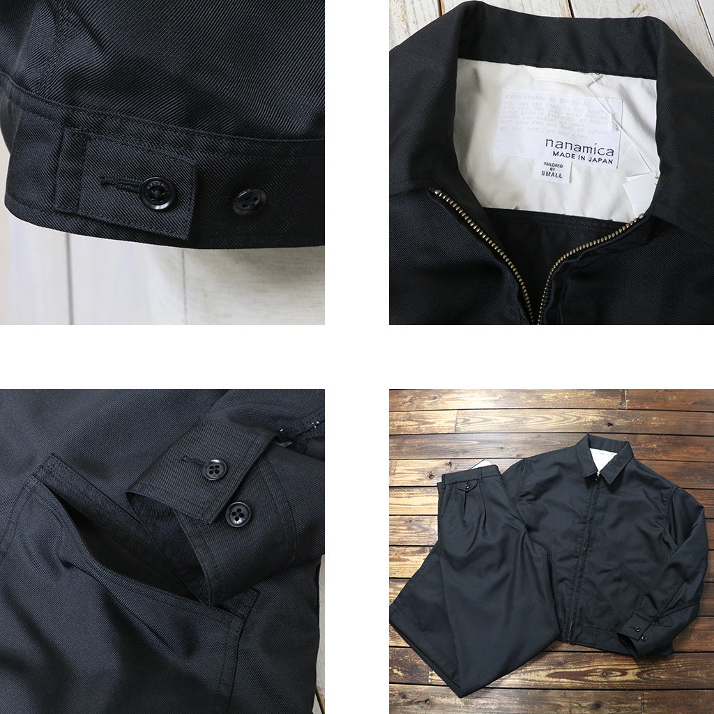 nanamica : Polyester Twill Deck Jacket (Black)