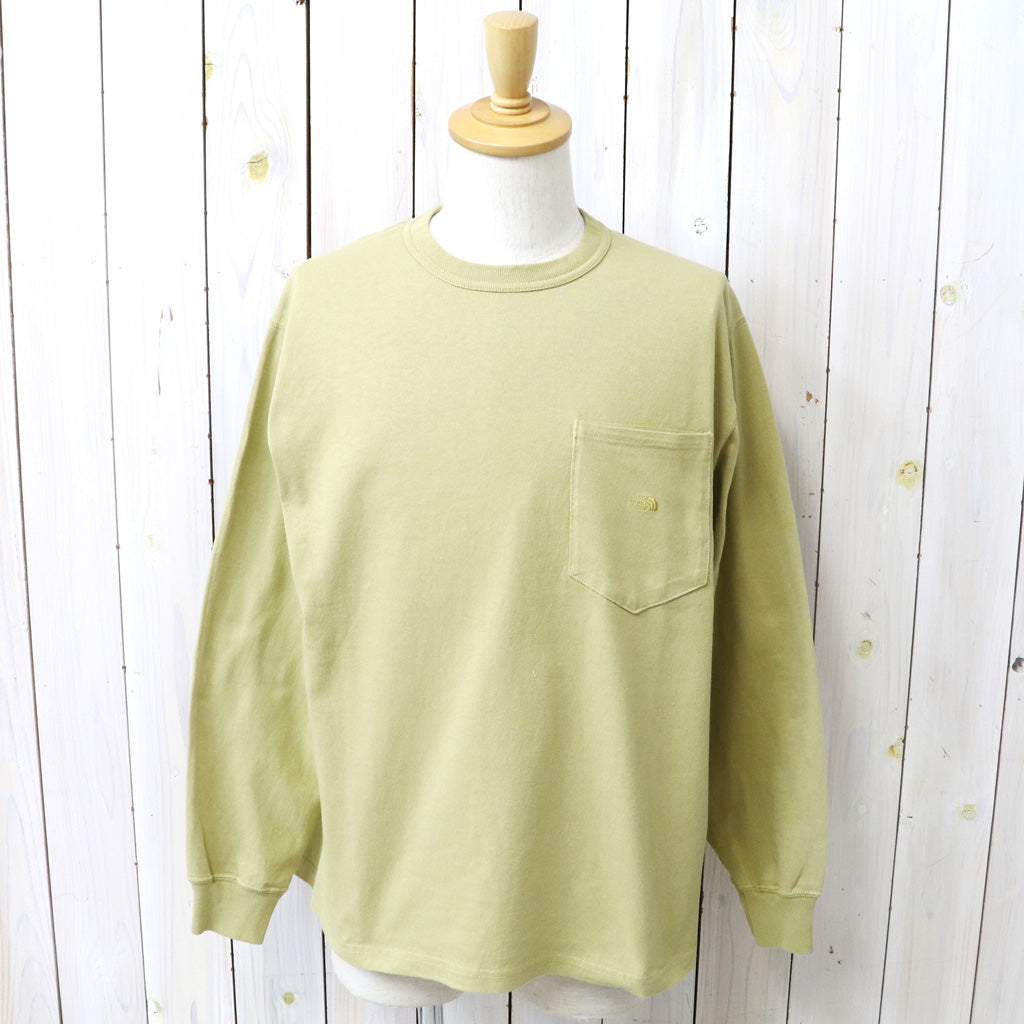 THE NORTH FACE PURPLE LABEL : 8oz Field Long Sleeve Pocket Tee (Light Khaki)