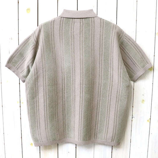 nanamica : Knit Polo Sweater (Beige)