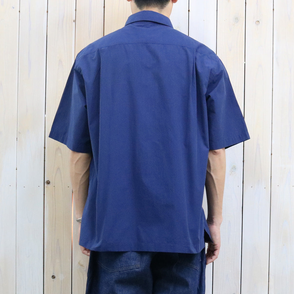【SALE40%OFF】nanamica : Regular Collar S/S Shirt (Dark Navy)