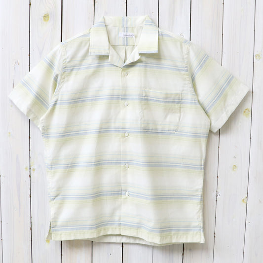 nanamica : Open Collar Pique S/S Shirt (Yellow)