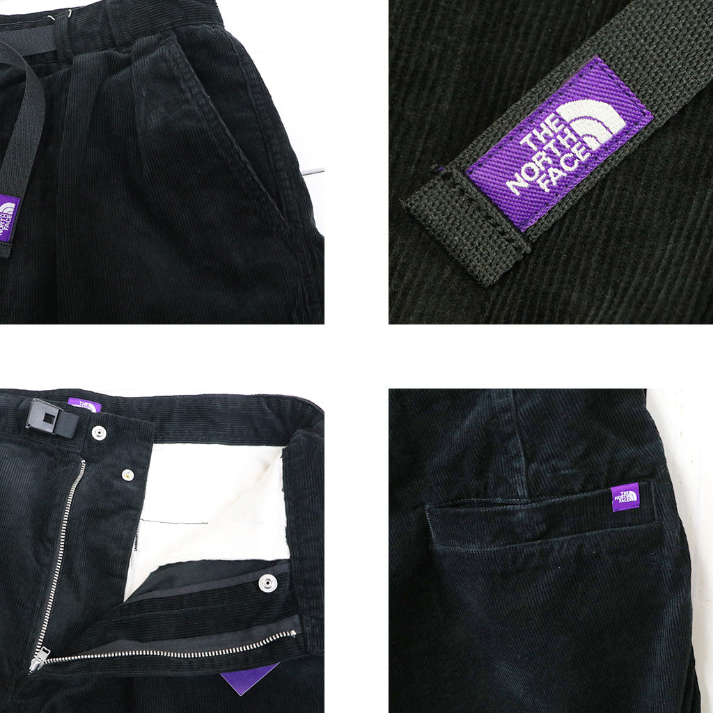 THE NORTH FACE PURPLE LABEL : Corduroy Wide Straight Field Pants (Black)