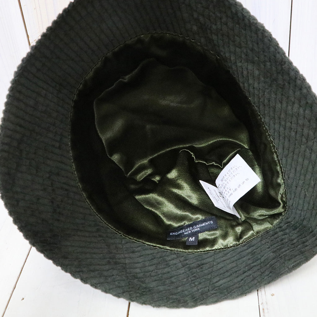 ENGINEERED GARMENTS : Bucket Hat-Cotton 4.5w Corduroy (Olive)