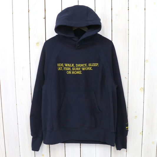 ENGINEERED GARMENTS : Raglan Hoodie-Ride (Navy)