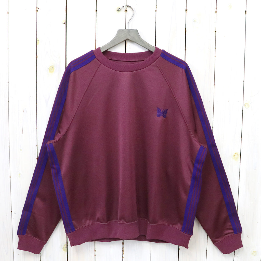 Needles『Track Crew Neck Shirt-Poly Smooth』(Wine) – Reggieshop