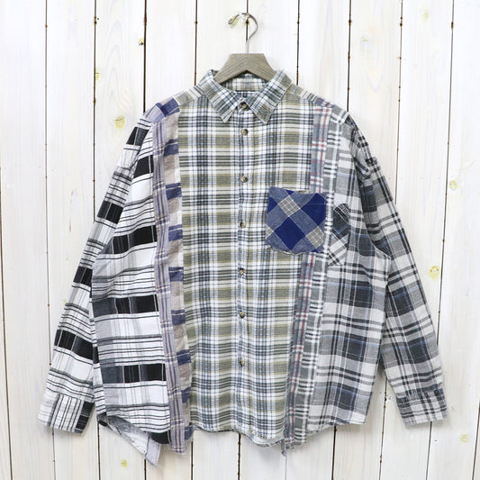 Rebuild by Needles『Flannel Shirt->7 Cuts Wide Shirt』(Assorted-F)