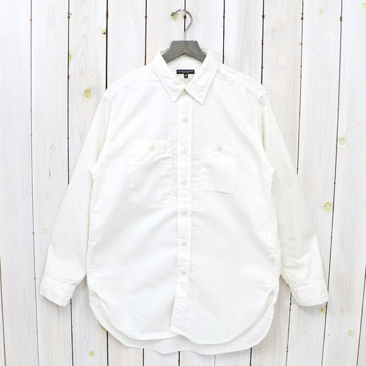 ENGINEERED GARMENTS : Work Shirt-Cotton Micro Sanded Twill (Ivory)