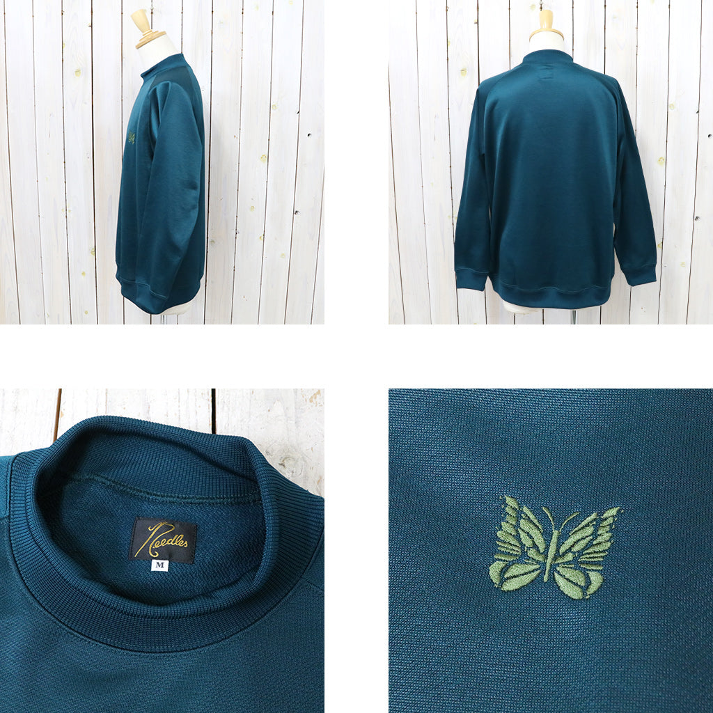 Needles『L/S Mock Neck Tee-C/PE Bright Jersey』(Jasper Green)