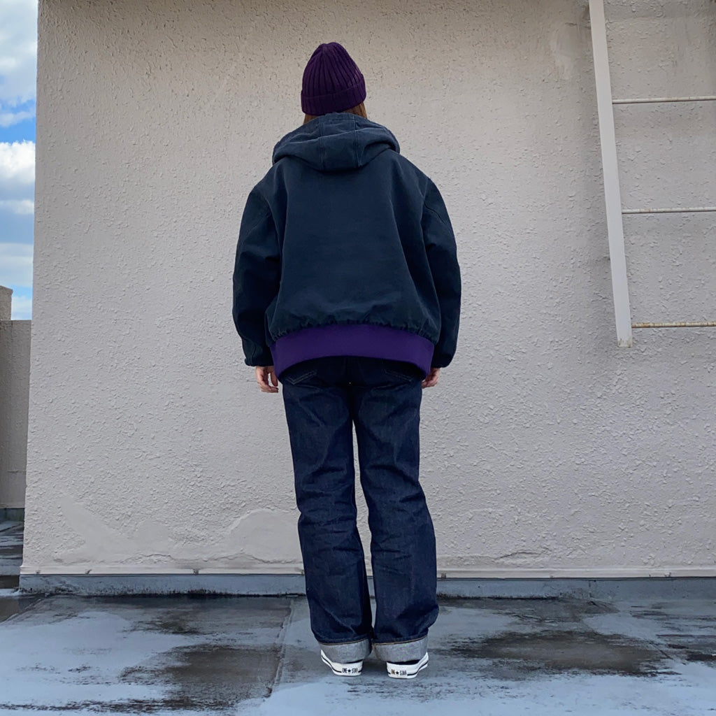 Needles『Zipped Work Hoody-16oz Cotton Canvas』(Black)