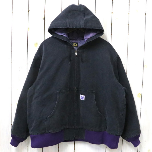 Needles『Zipped Work Hoody-16oz Cotton Canvas』(Black)