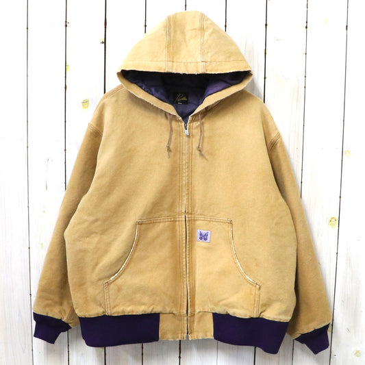 Needles『Zipped Work Hoody-16oz Cotton Canvas』(Brown)
