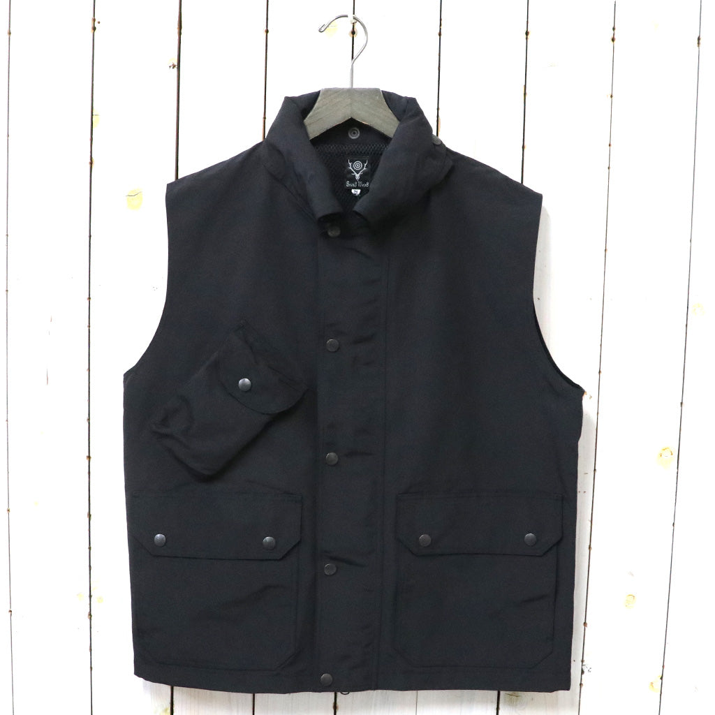 SOUTH2 WEST8『Carmel Vest-C/N Grosgrain』(Black) – Reggieshop