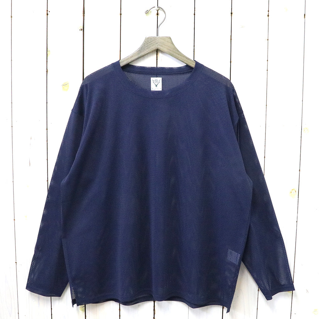 SOUTH2 WEST8『S.S. Crew Neck Shirt-Knit Mesh』(Navy) – Reggieshop