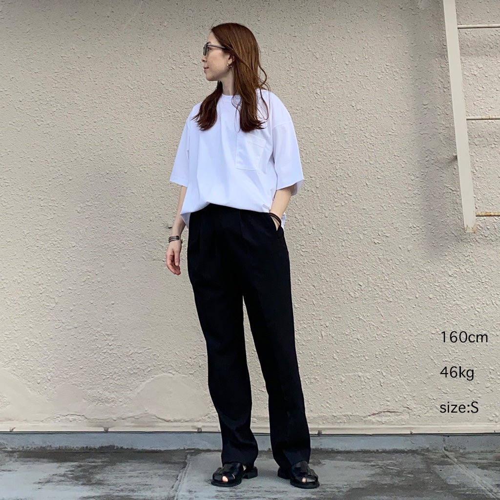 Needles『Tucked Side Tab Trouser-Poly Chambray』(Black)