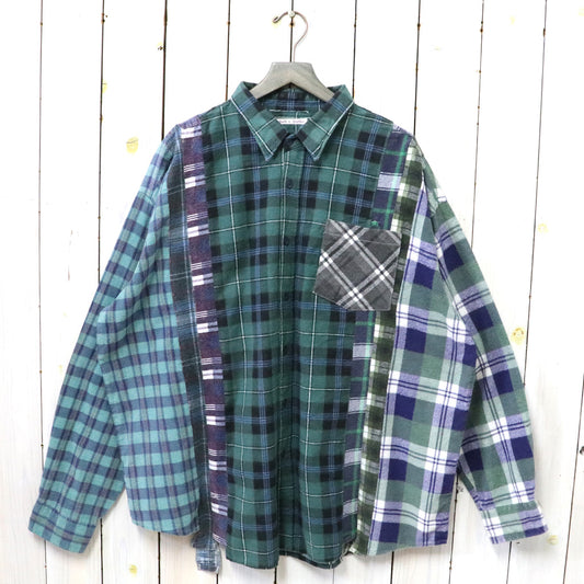 Rebuild by Needles『Flannel Shirt->7 Cuts Wide Shirt』(Assorted-D)