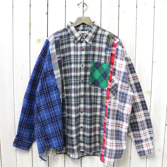 Rebuild by Needles『Flannel Shirt->7 Cuts Wide Shirt』(Assorted-F)