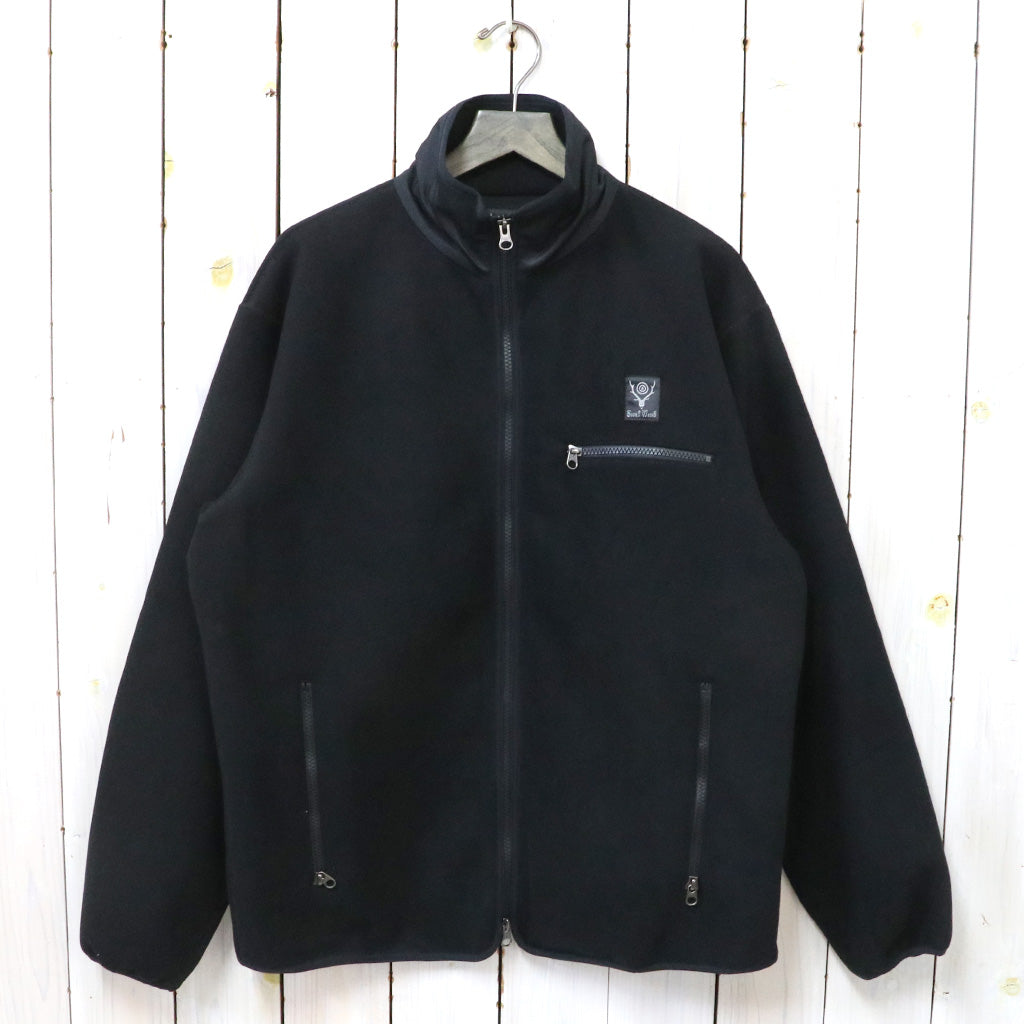 SOUTH2 WEST8『Piping Jacket-Poly Fleece』(Black)