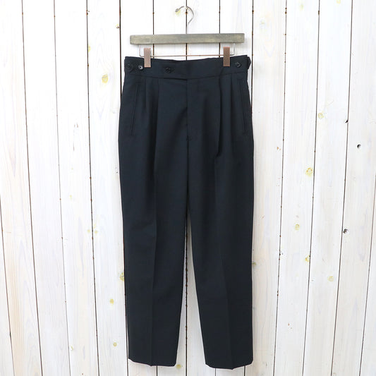 Needles : Tucked Side Tab Trouser-Poly Cloth (Black)