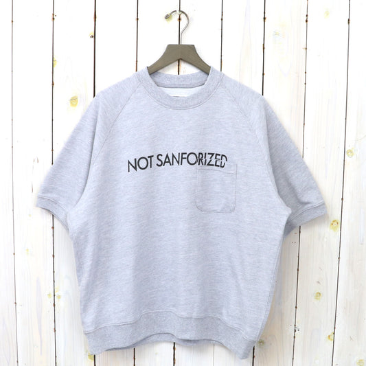 ENGINEERED GARMENTS WORKADAY : Short Sleeve Crew Cotton French Terry-Not Sanforized (H.Grey)