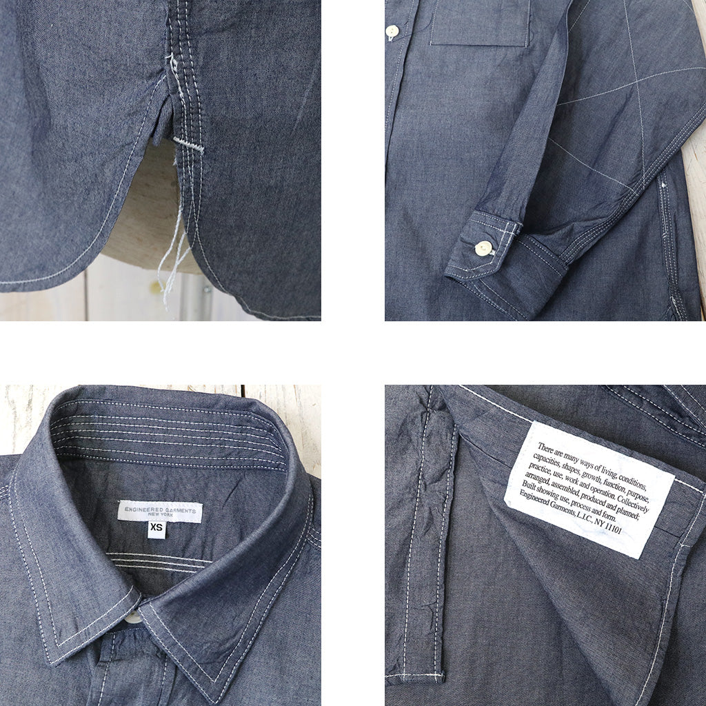 ENGINEERED GARMENTS : Work Shirt-Cotton Chambray