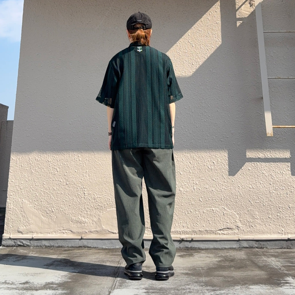SOUTH2 WEST8『Cabana Shirt-Poly Lace』(Green)