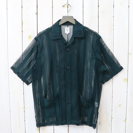 SOUTH2 WEST8『Cabana Shirt-Poly Lace』(Green)
