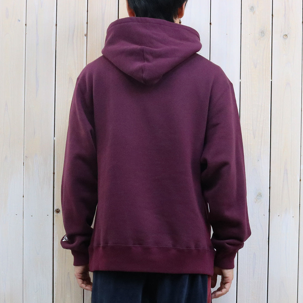SOUTH2 WEST8 : Emb.Hooded Sweat Shirt-Cotton French Terry (Burgundy)
