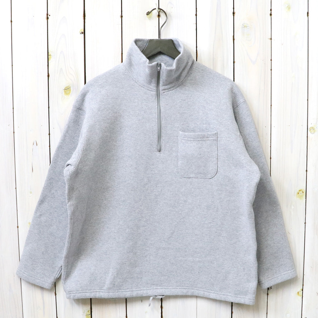 ENGINEERED GARMENTS : Zip Mock Neck-12oz CP Fleece (H.Grey