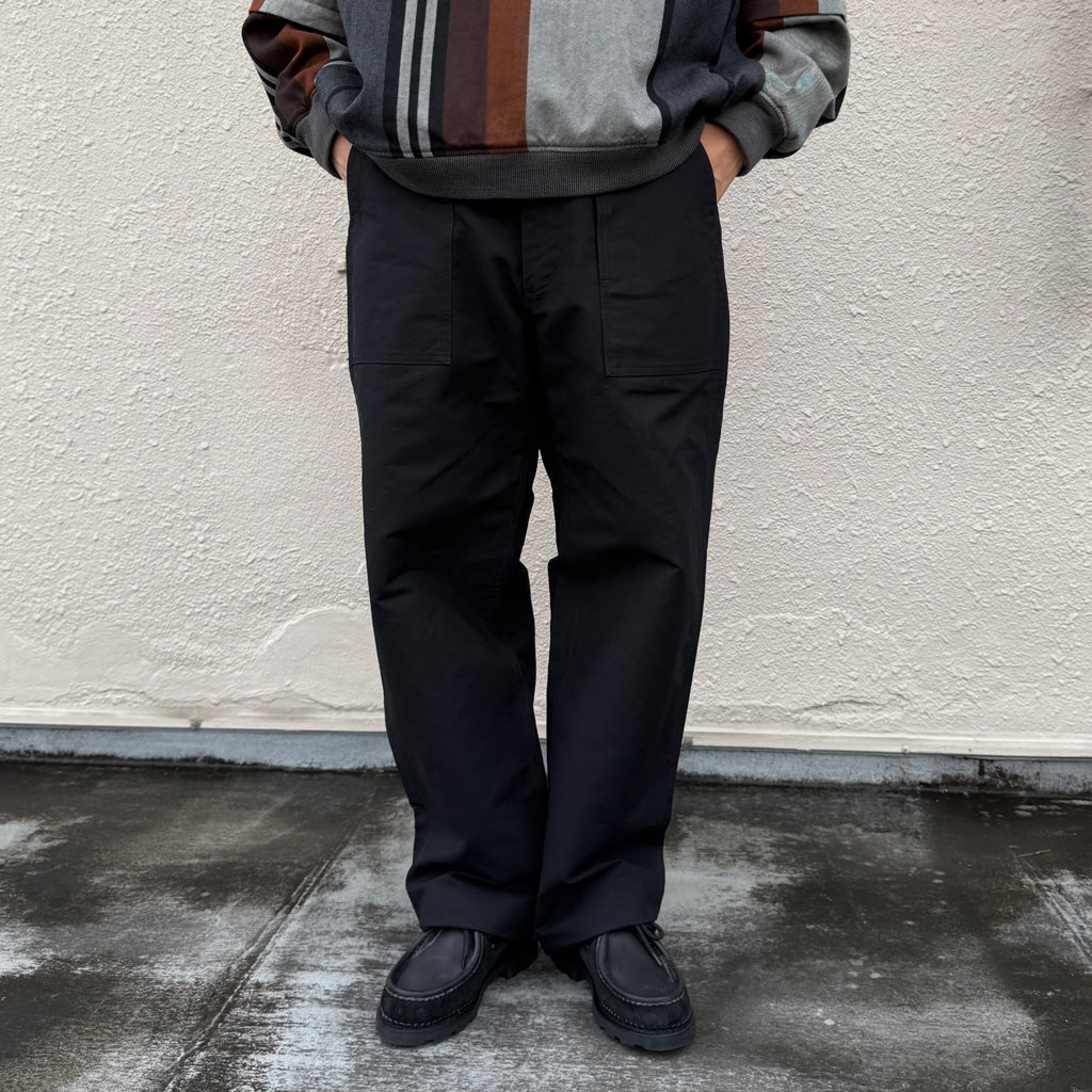 ENGINEERED GARMENTS : Fatigue Pant-Cotton Double Cloth (Black)