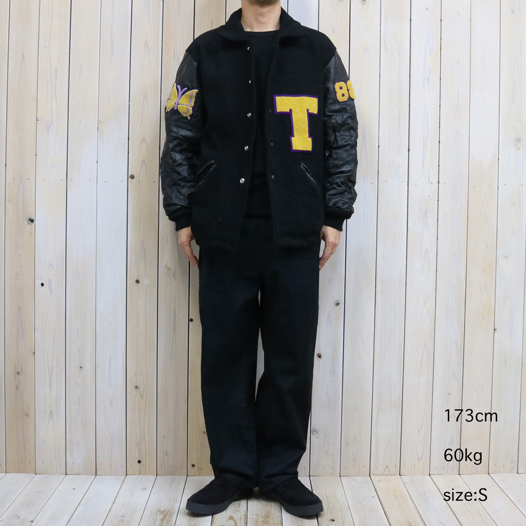 Needles : Lettered Coat-Wool Melton (Black)