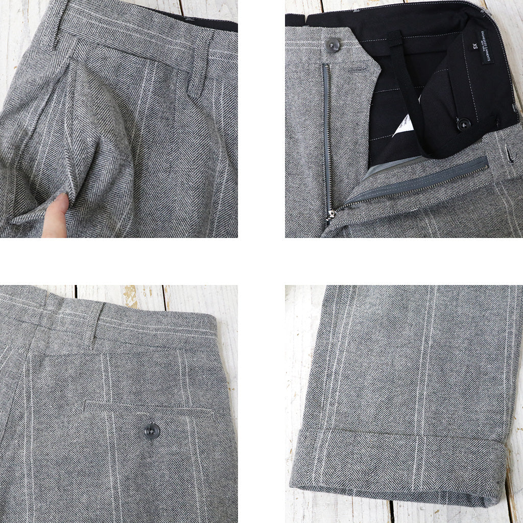 ENGINEERED GARMENTS : Andover Pant-Wool Striped HB (Lt.Grey)