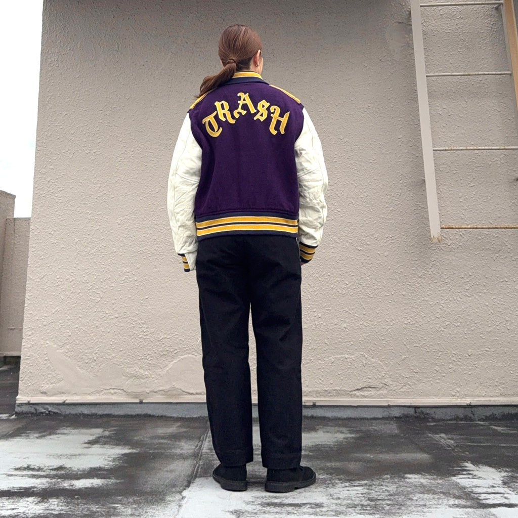 Needles : Lettered Jacket-Wool Melton (Purple)