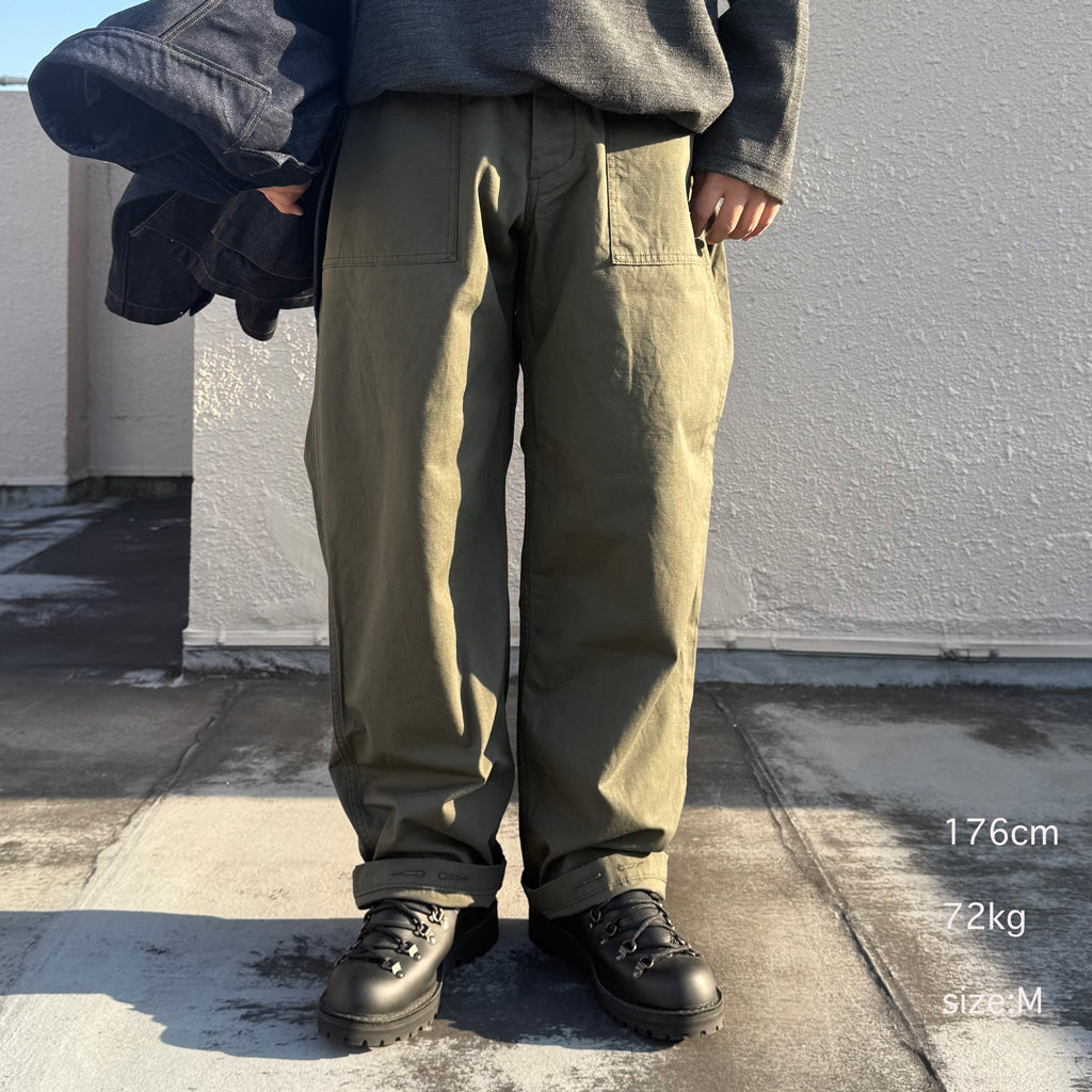 ENGINEERED GARMENTS WORKADAY : Fatigue Pant-Heavyweight Cotton Ripstop (Olive)