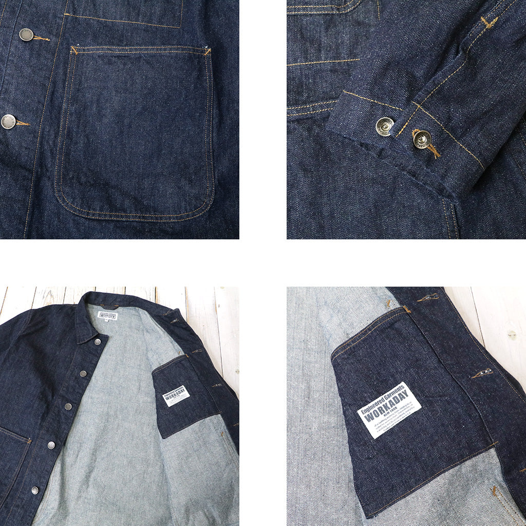 ENGINEERED GARMENTS WORKADAY : Shop Coat-12oz Cone Denim