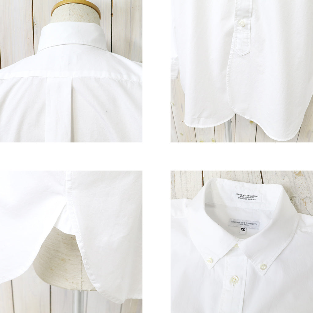 ENGINEERED GARMENTS : 19 Century BD Shirt-100's 2Ply Broadcloth (White)