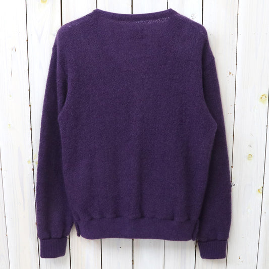Needles : Knit Cardigan-Crepe Weave Stripe (Purple)